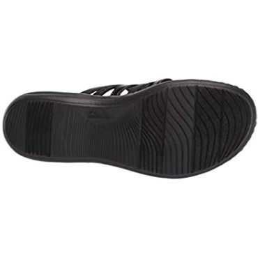 Sandalia Plana Mujer Combi Clarks Laurieann Mara Piel Sintética Negra