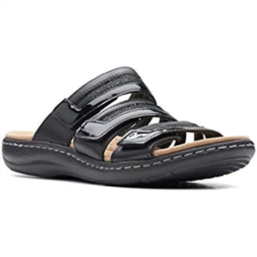 Sandalia Plana Mujer Combi Clarks Laurieann Mara Piel Sintética Negra