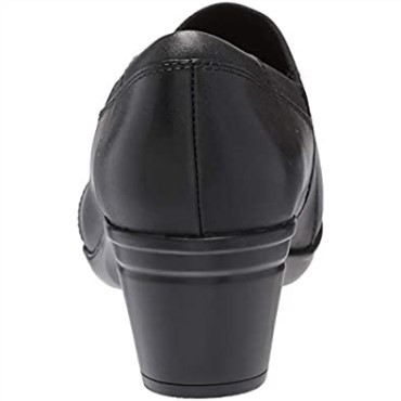 Mocasines De Mujer Combi Emslie Cumbre De Piel Negra Clarks