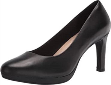 Zapato De Salon Mujer Ambyr Joy Negro Piel Clarks