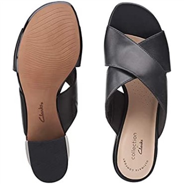 Sandalia Clarks Caroleigh Erheeled Mujer Piel Negra