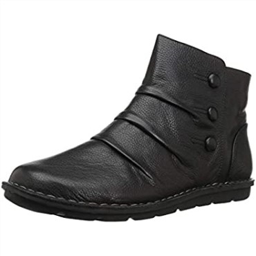 Botines De Moda Para Mujer Janice Verna En Piel Negra Clarks