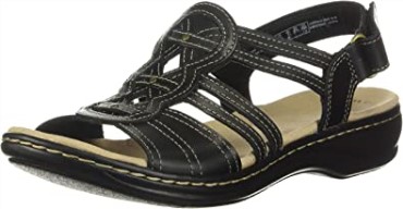 Sandalia Clarks Leisa Janna Mujer Piel Negra
