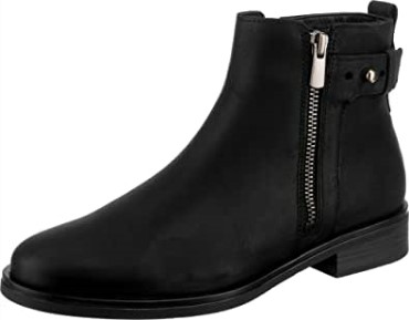 Botines Chelsea Memi Lo De Piel Negra Para Mujer Clarks