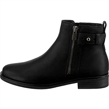 Botines Chelsea Memi Lo De Piel Negra Para Mujer Clarks