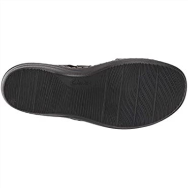 Sandalia Merliah Dove De Mujer En Piel Negra Clarks