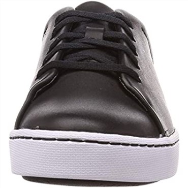 Zapatilla Pawley Springs De Piel Negra Para Mujer Clarks