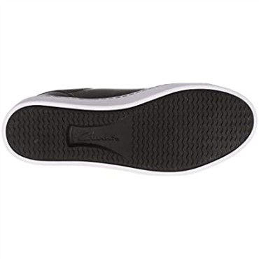 Zapatilla Pawley Springs De Piel Negra Para Mujer Clarks