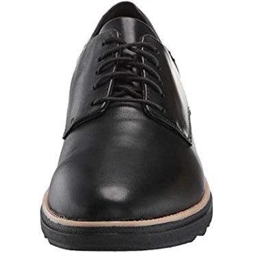 Clarks De Mujer De Cuero Negro Sharon Noel Oxford