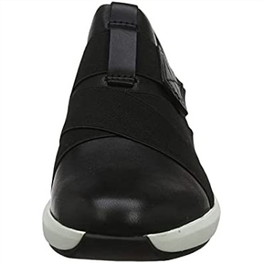 Zapatillas Bajas Un Rio Strap De Mujer En Piel Negra Clarks