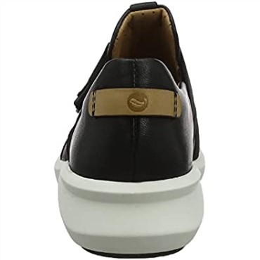 Zapatillas Bajas Un Rio Strap De Mujer En Piel Negra Clarks
