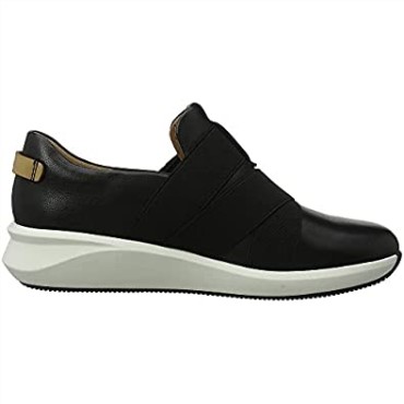 Zapatillas Bajas Un Rio Strap De Mujer En Piel Negra Clarks