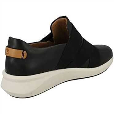 Zapatillas Bajas Un Rio Strap De Mujer En Piel Negra Clarks
