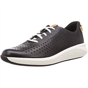 Sneaker Un Rio Tie De Mujer En Piel Negra Clarks