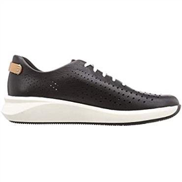 Sneaker Un Rio Tie De Mujer En Piel Negra Clarks