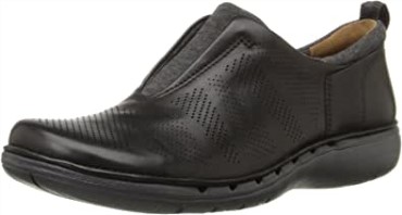 Mocasines Sin Cordones Un Spirit De Mujer En Piel Negra Clarks