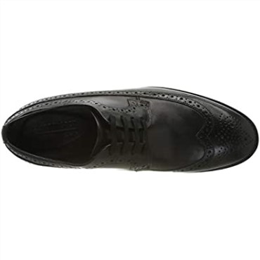 Oxford De Punta De Ala Para Hombre Negro Clarks