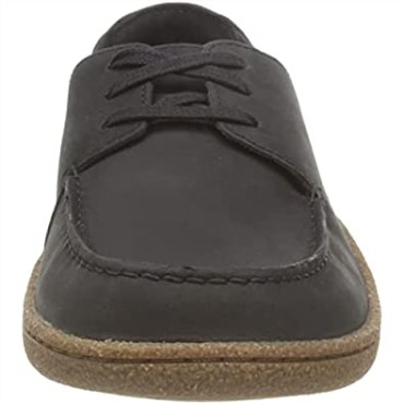 Oxford De Encaje Pilton Para Hombre Clarks Nubuck Negro