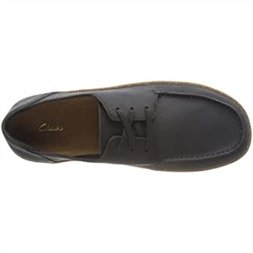 Oxford De Encaje Pilton Para Hombre Clarks Nubuck Negro