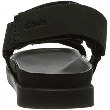 Sandalia Sunder Range Hombre Clarks Nobuk Negro
