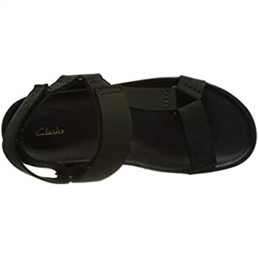 Sandalia Sunder Range Hombre Clarks Nobuk Negro
