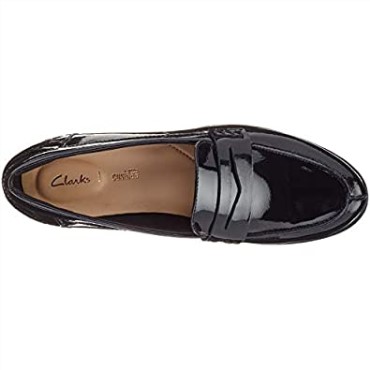 Mocasines Hamble De Mujer Black Pat Black Charol Clarks