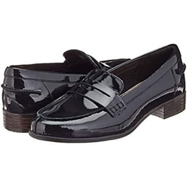Mocasines Hamble De Mujer Black Pat Black Charol Clarks