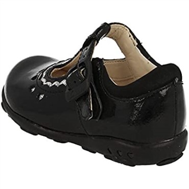 Charol Negro Clarks Ella Alice Niñas Primeros Zapatos