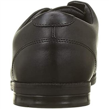 Borde Rufus Negro Bl Derbys Niño Clarks