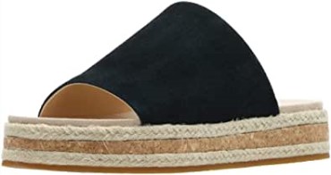 Sandalias Mujer Clarks Botanic Iris Ante Negro