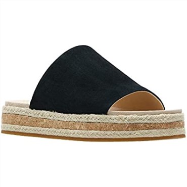 Sandalias Mujer Clarks Botanic Iris Ante Negro