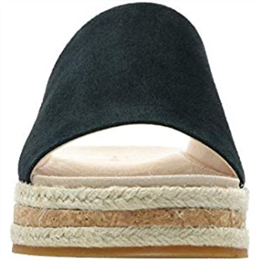 Sandalias Mujer Clarks Botanic Iris Ante Negro