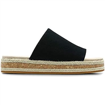 Sandalias Mujer Clarks Botanic Iris Ante Negro