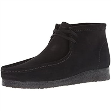 Botas Chukka Wallabee Para Hombre Clarks En Ante Negro