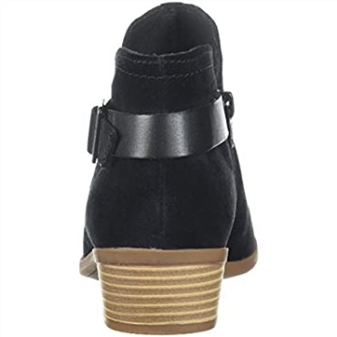 Botín Mujer Clarks Addiy Carisa En Ante Negro