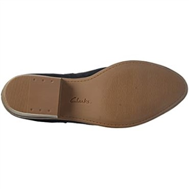 Botín Mujer Clarks Addiy Carisa En Ante Negro
