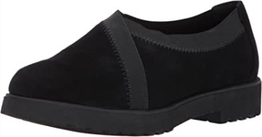 Mocasines Sin Cordones Clarks Bellevue Cedar De Ante Negro Para Mujer