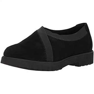 Mocasines Sin Cordones Clarks Bellevue Cedar De Ante Negro Para Mujer