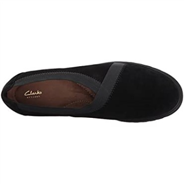 Mocasines Sin Cordones Clarks Bellevue Cedar De Ante Negro Para Mujer