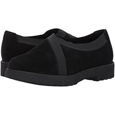 Mocasines Sin Cordones Clarks Bellevue Cedar De Ante Negro Para Mujer