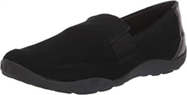 Mocasines De Mujer Clarks Haley Park De Ante Negro