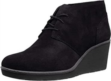 Botas De Moda Para Mujer Hazen Charm De Clarks En Ante Negro