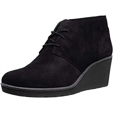 Botas De Moda Para Mujer Hazen Charm De Clarks En Ante Negro