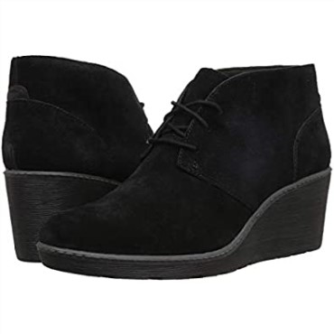 Botas De Moda Para Mujer Hazen Charm De Clarks En Ante Negro