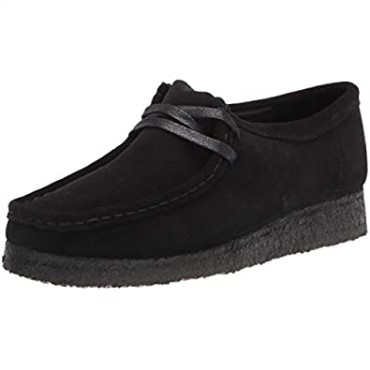 Zapatos Wallabee De Mujer Clarks De Ante Negro