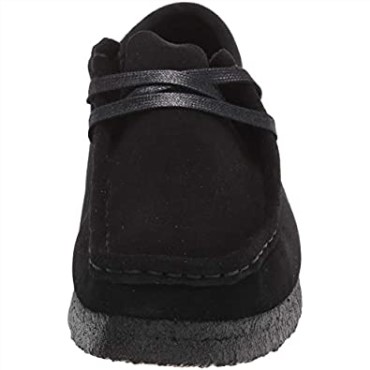 Zapatos Wallabee De Mujer Clarks De Ante Negro