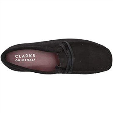 Zapatos Wallabee De Mujer Clarks De Ante Negro