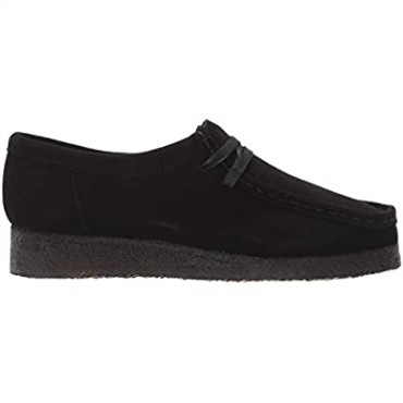 Zapatos Wallabee De Mujer Clarks De Ante Negro