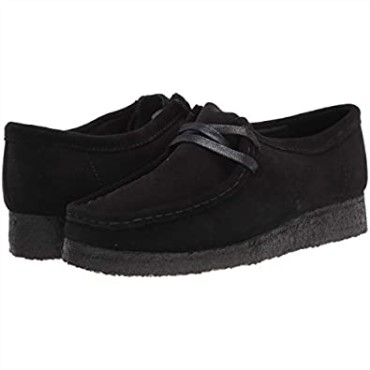 Zapatos Wallabee De Mujer Clarks De Ante Negro