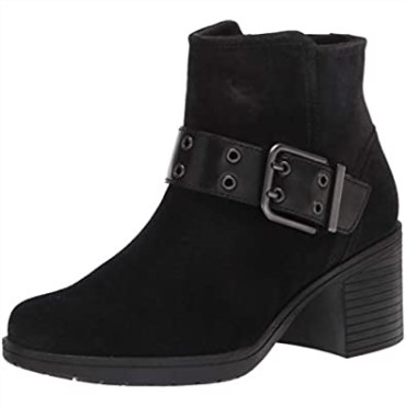 Botines Mujer Combi Clarks Hollis Star En Ante Negro
